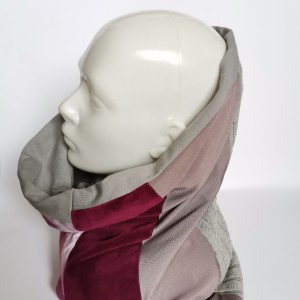 komin patchworkowy boho handmade kolorowy ciepły