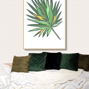 Liść tropikalny grafika autorska, plik cyfrowy do pobrania, wydrukuj jak chcesz