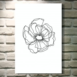 Duży mak grafika autorska, plik cyfrowy do pobrania, wydrukuj jak chcesz