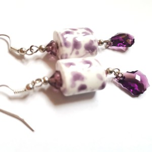 kolczyki wiszące etno boho