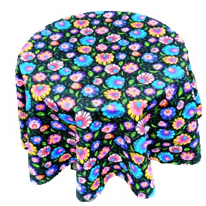 Obrus okrągły folk łowicki 150 cm