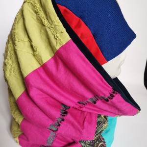 Komplet tuba patchworkowa i czapka