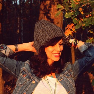 Szara czapka beanie  z wełną