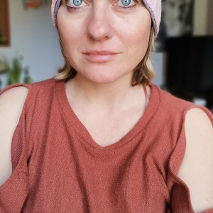 Opaska damska bawełniana dzianinowa