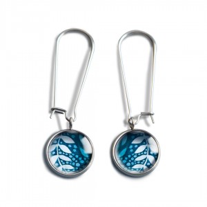 Delikatne listki kolczyki