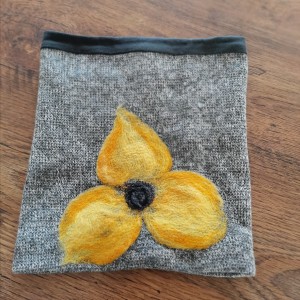 komin tuba wełniany filcowany