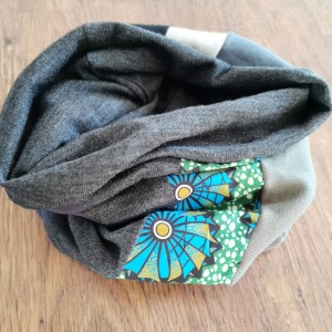 komin patchworkowy boho handmade kolorowy ciepły