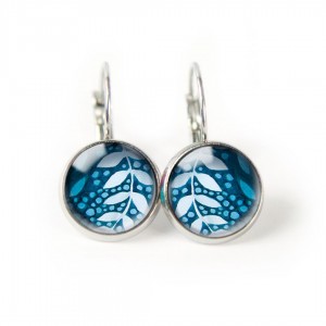 Delikatne listki kolczyki