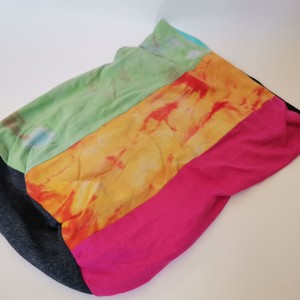 Czapka damska  ręcznie farbowana