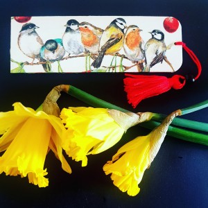 Zakładka do książki Ptaszki na wiśni