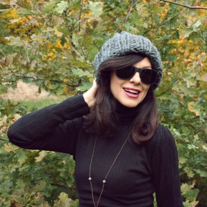 Szara czapka handmade Alpine Alpaca