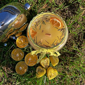 Ręcznie robiona świeca trawa cytrynowa