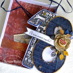 Kartka na osiemnastkę, urodzinowa kartka w pudełku, męska