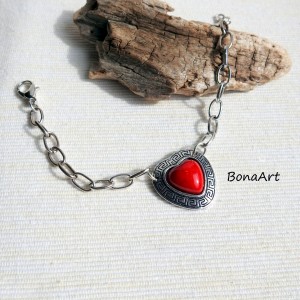 Bransoletka z sercem