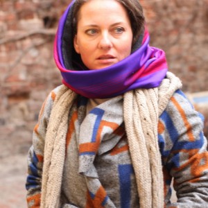 komin  boho handmade kolorowy ciepły