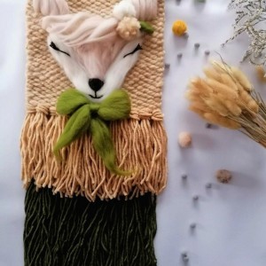 Makatka sarenka jelonek dekoracja wisząca zawieszka do pokoju dziecka