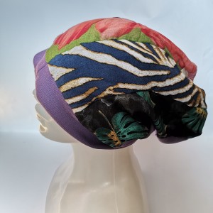 Czapka damska  patchworkowa