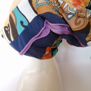 Czapka damska  patchworkowa