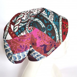 Czapka wiosenna patchworkowa