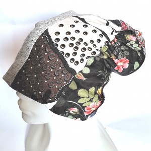 Czapka wiosenna patchworkowa