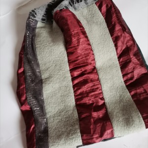 Czapka wiosenna patchworkowa smerfetka