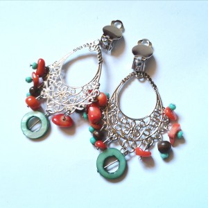 Klipsy etno boho orient