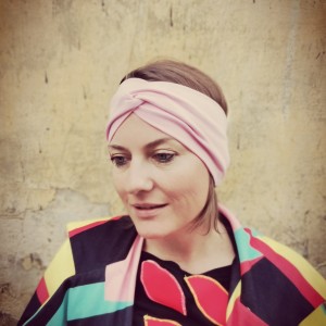 Opaska turbanowa pastelowa