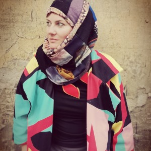 Komplet patchworkowy kolorowy