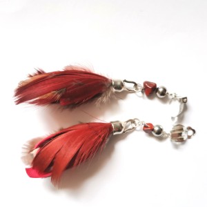 Klipsy etno boho piora