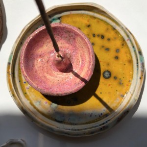 PALOLOPULI DUET podstaweczka pod kadzidełko wraz z talerzykiem