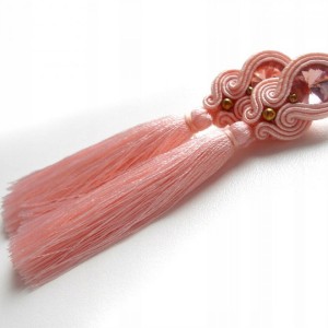 kolczyki sutasz morelove z chwostem