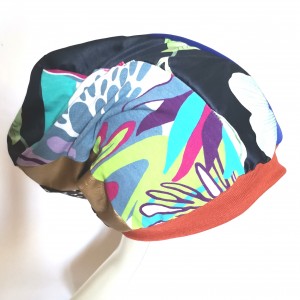 Czapka wiosenna patchworkowa smerfetka