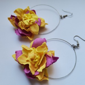 Kolczyki lekkie kwiaty