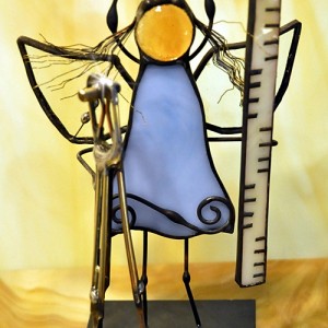 Aniołek witrażowy 3D geodeta/geodetka