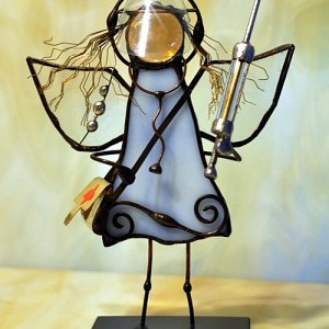 Aniołek witrażowy 3D  lekarz/lekarka