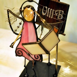 Aniołek witrażowy 3D  nauczyciel/nauczycielka