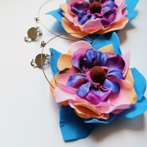 Klipsy kwiatowe lekkie