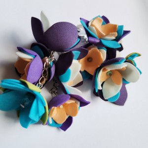 Klipsy kwiatowe lekkie