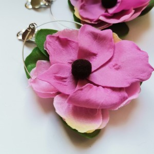 Klipsy kwiatowe lekkie