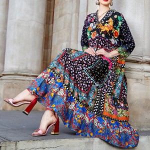 sukienka rozmiar m folkowa