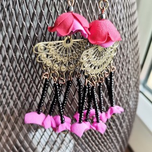 Klipsy kwiatowe lekkie