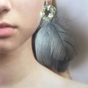 Kolczyki Szarosrebrne