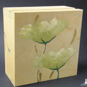 Pojemniczek pudełko szkatułka drewniana malowana