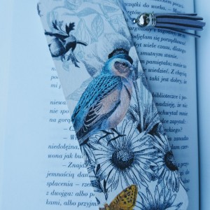 Zakładka do książki Pastelowy ptaszek