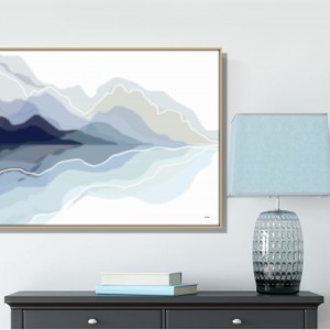 Grafika autorska, rozmyty pejzaż, abstrakcja, plik cyfrowy do pobrania, wydrukuj jak chcesz