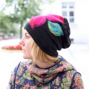 czapka wełniana damska czarna