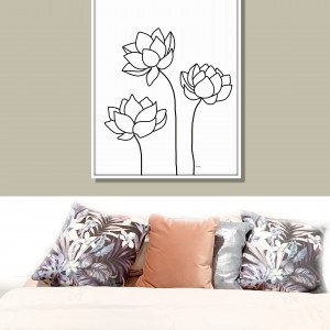 Kwiaty lotosu, grafika autorska, plik cyfrowy do pobrania, wydrukuj jak chcesz