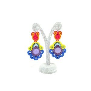 Tęczowe kolczyki sutasz