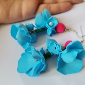 Kolczyki kwiatowe lekkie