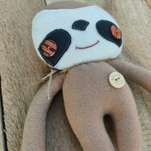 Leniwiec, przytulanka dla dzieci handmade